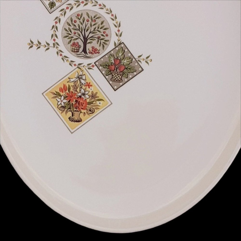 Taylor Smith Taylor Brocatelle Ever Yours Platter Apple Blossom Fall Dinnerware - Picture 3 of 11